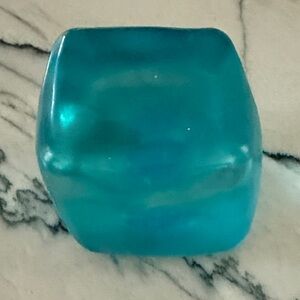 Large Turquoise  Cube squishy toy